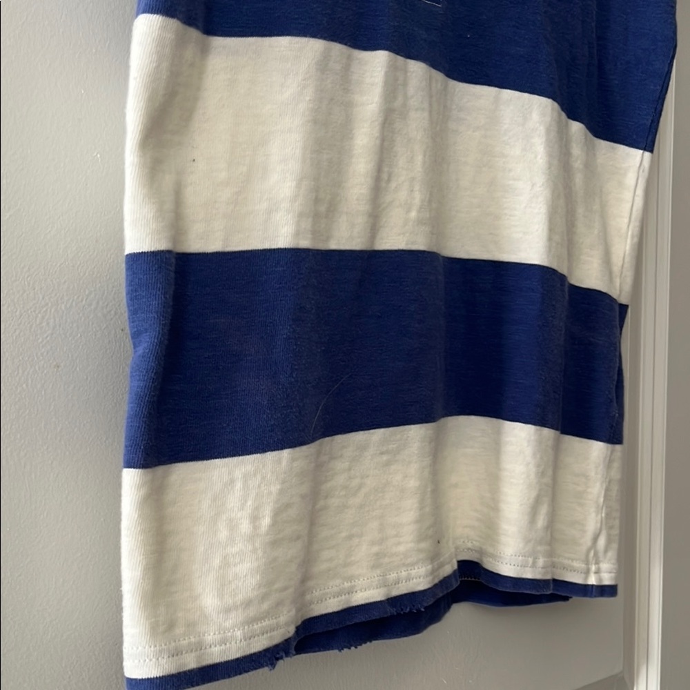 Ralph Lauren Rugby Blue & White Striped Polo Shirt small - Picture 6 of 9